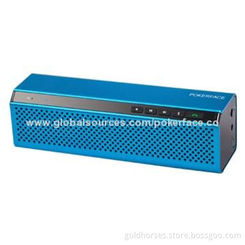 Portable Bluetooth Speaker, BT Chipset 3.0, Microphone, 1,200mA Battery, 2W x 2 Output Power